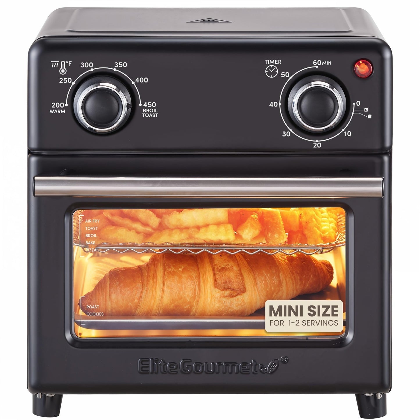 Compact 8.5Qt Air Fryer Oven - Mini Countertop Cooker with Adjustable Temp & Tim1