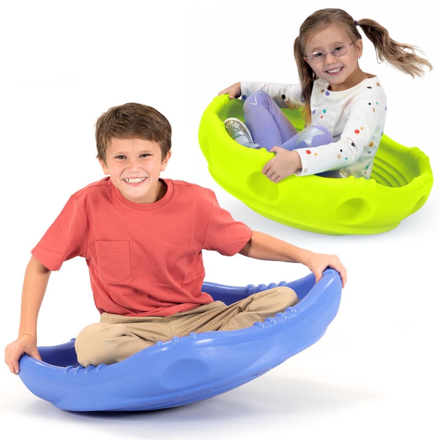 2 Pack Wobble Disk & Climbing Dome for Kids   Indoor/Outdoor Rocking Fun, Multic1