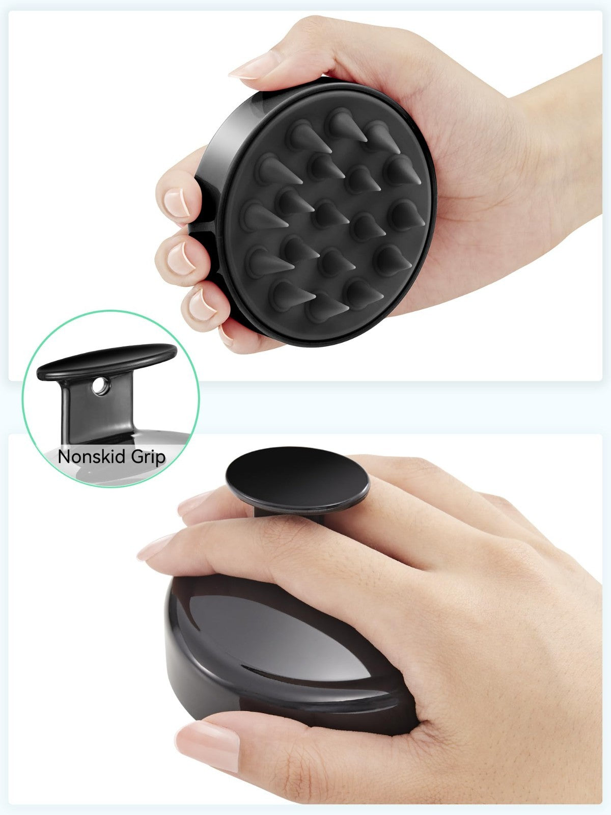 Scalp Massager Shampoo Brush   Soft Silicone Exfoliator for Hair Growth & Dandru2