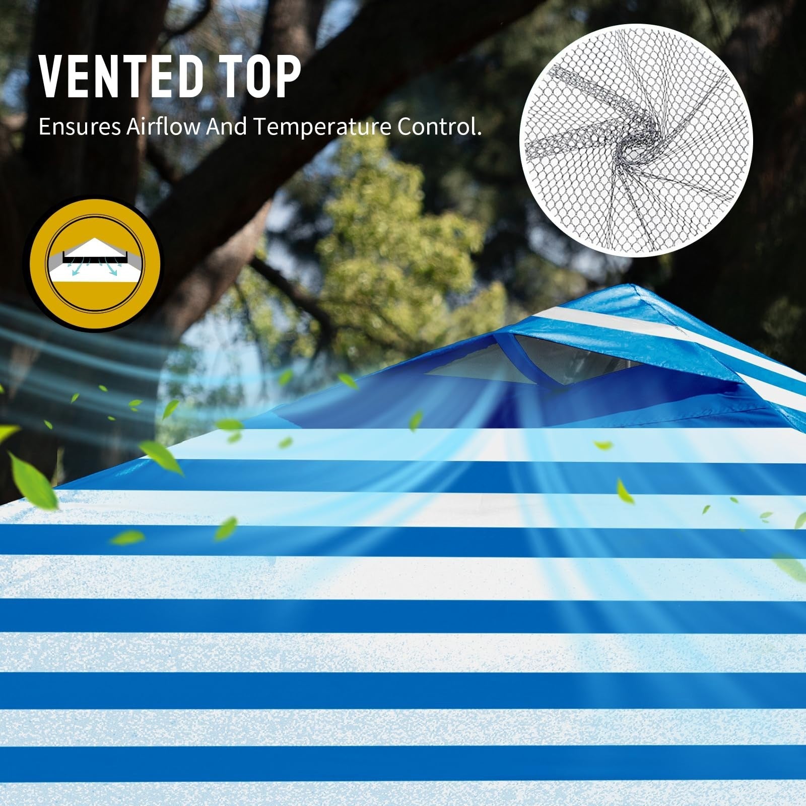 10x10 Pop Up Canopy Tent, Easy Setup Sun Shade for Events, Parties, Camping   Sk5