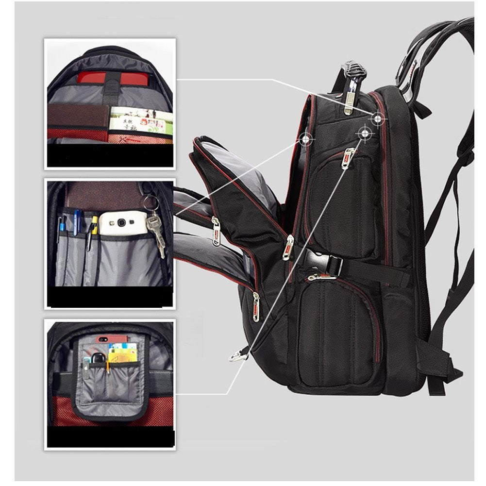 Large 18.4" Laptop Backpack for Gaming Laptops   Fits Dell, Asus, MSI, HP   Blac3