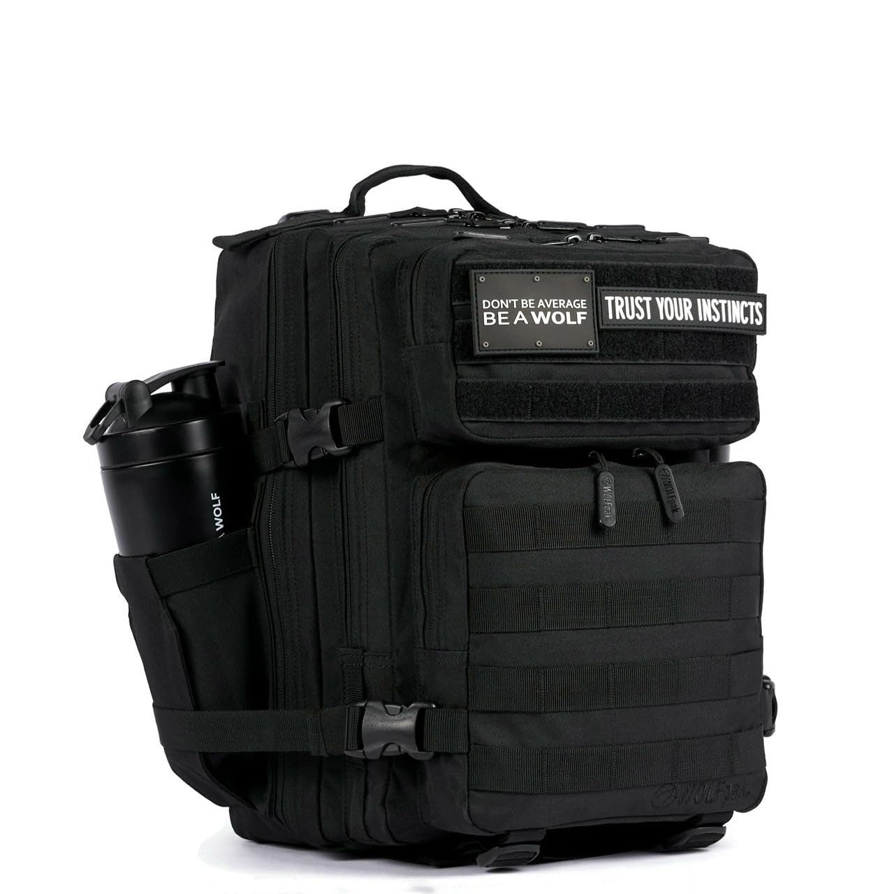 Durable 25L Waterproof Gym Backpack   MOLLE Webbing, Laptop Pocket, 1000D Oxford1