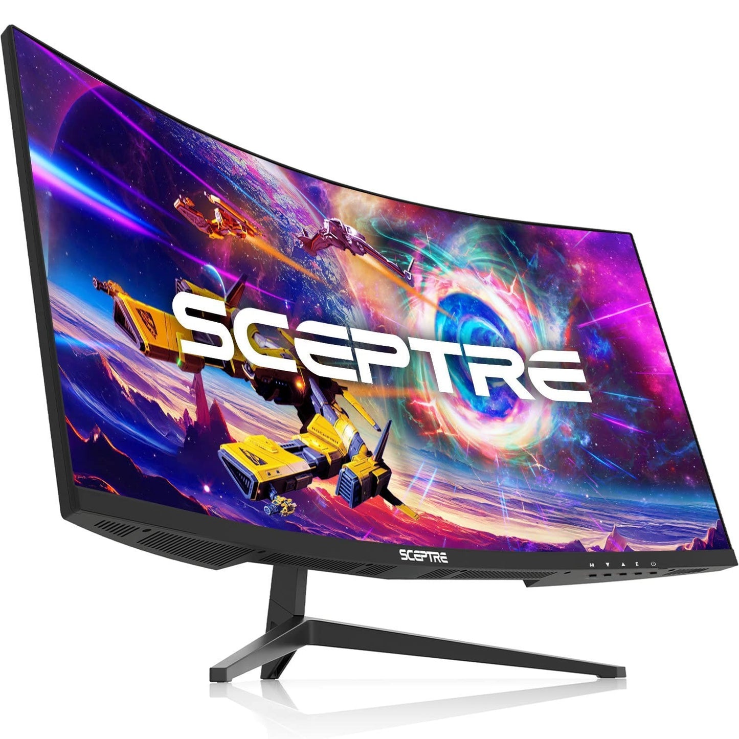 30" Curved Gaming Monitor 21:9 UltraWide 2560x1080 200Hz HDMI DisplayPort Built-4