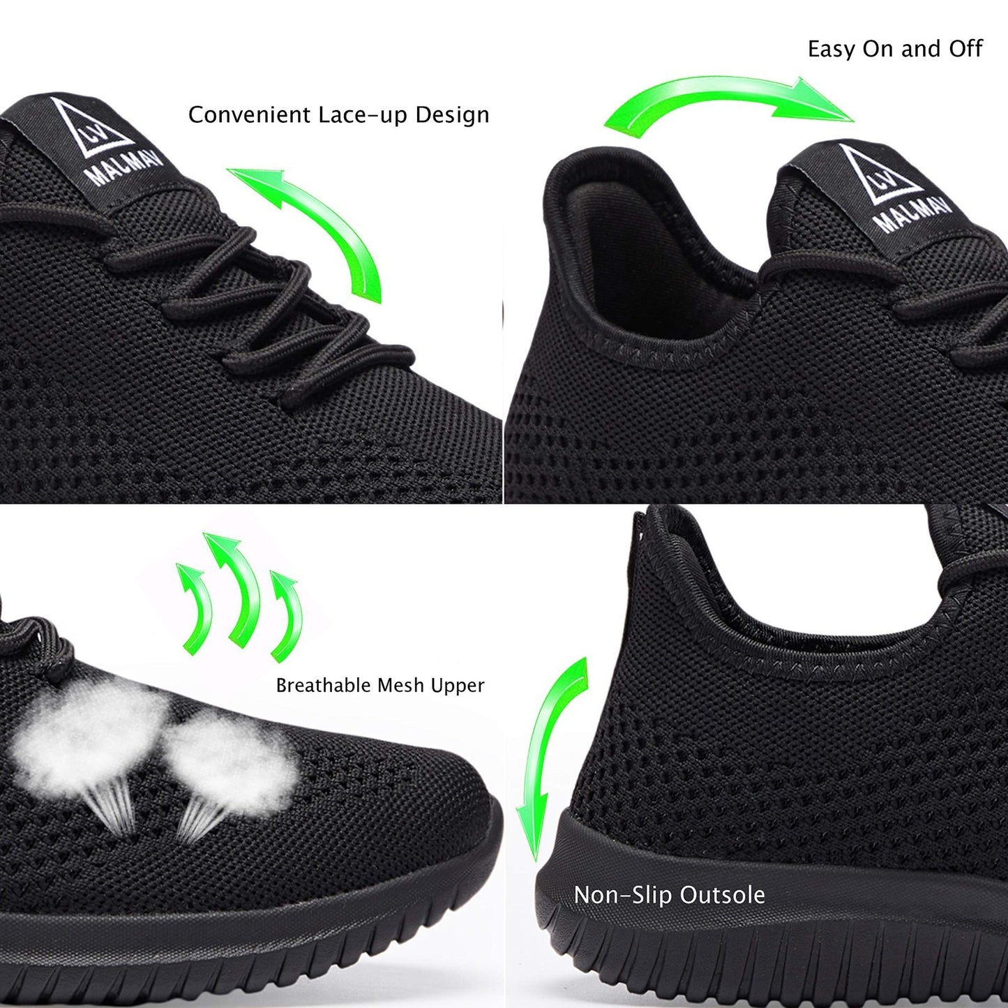 Ultra Lightweight Men's Running Shoes, Breathable Non-Slip Athletic Sneakers, Ca4