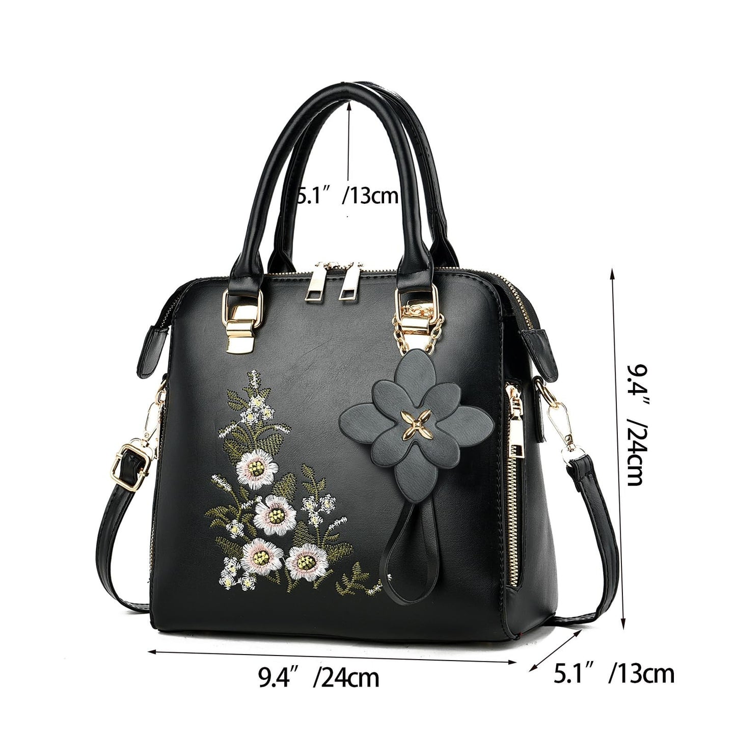 Vintage Embroidered Crossbody Purses for Women - Stylish Satchel Handbags3