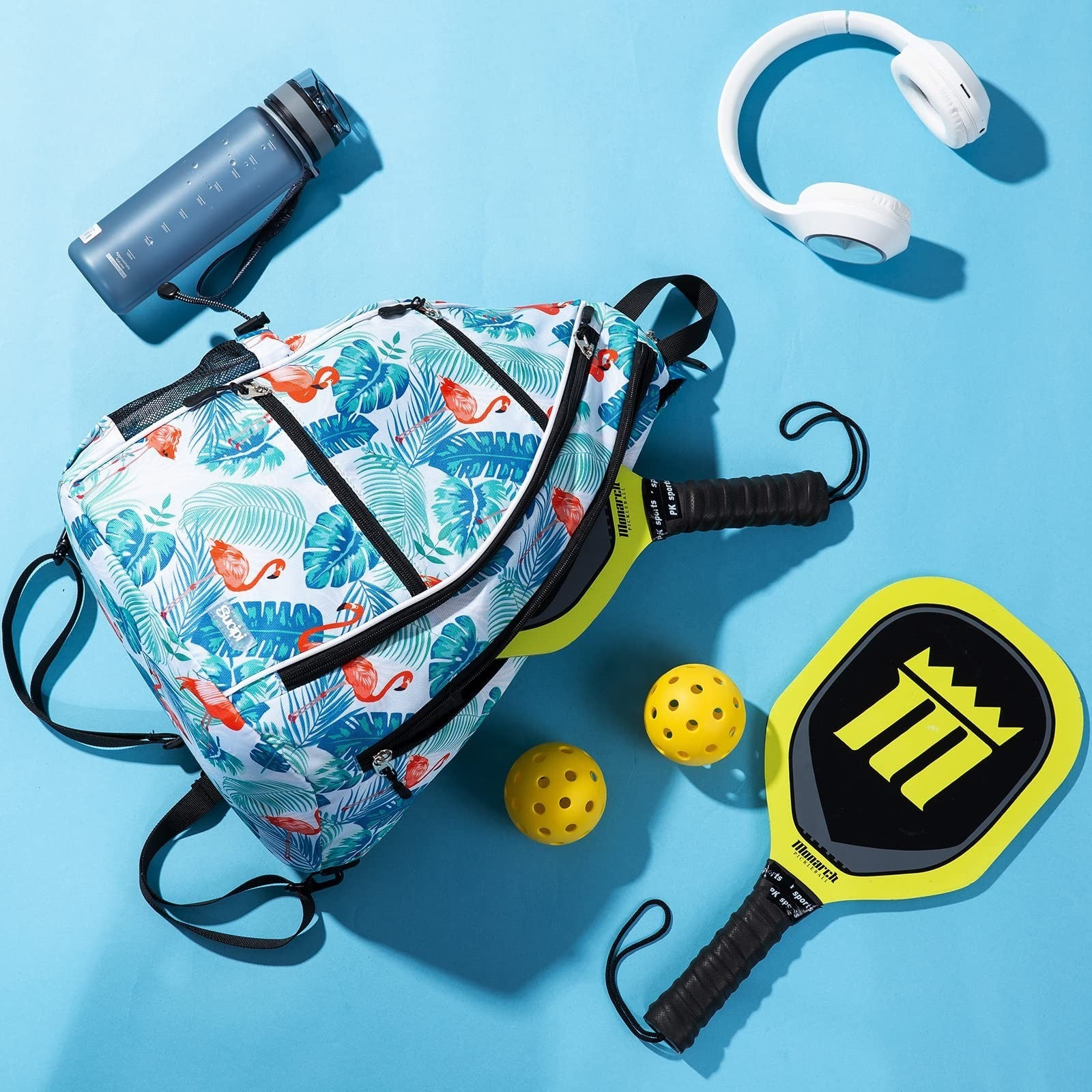 Adjustable Pickleball Backpack with Fence Hook, Large Capacity & Safety Pocket5
