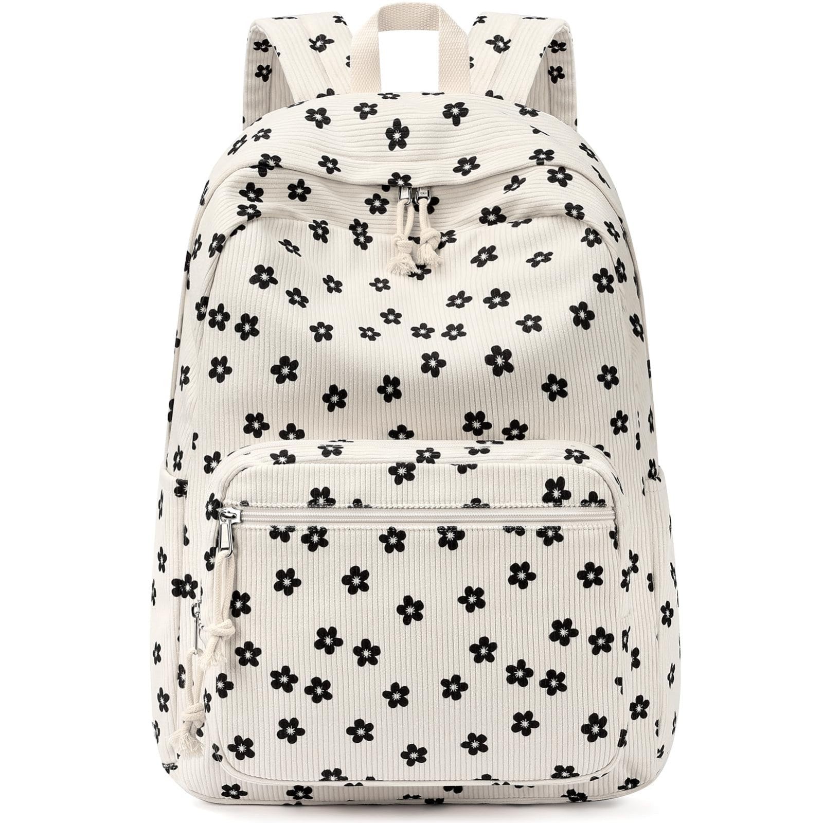 Trendy Preppy Corduroy Kids Backpack, Cute School Bookbag for Girls1