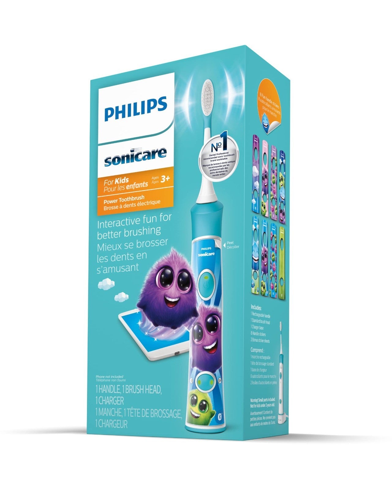 Bluetooth Electric Toothbrush for Kids 3+ | Rechargeable, Interactive, 2 Min Tim7