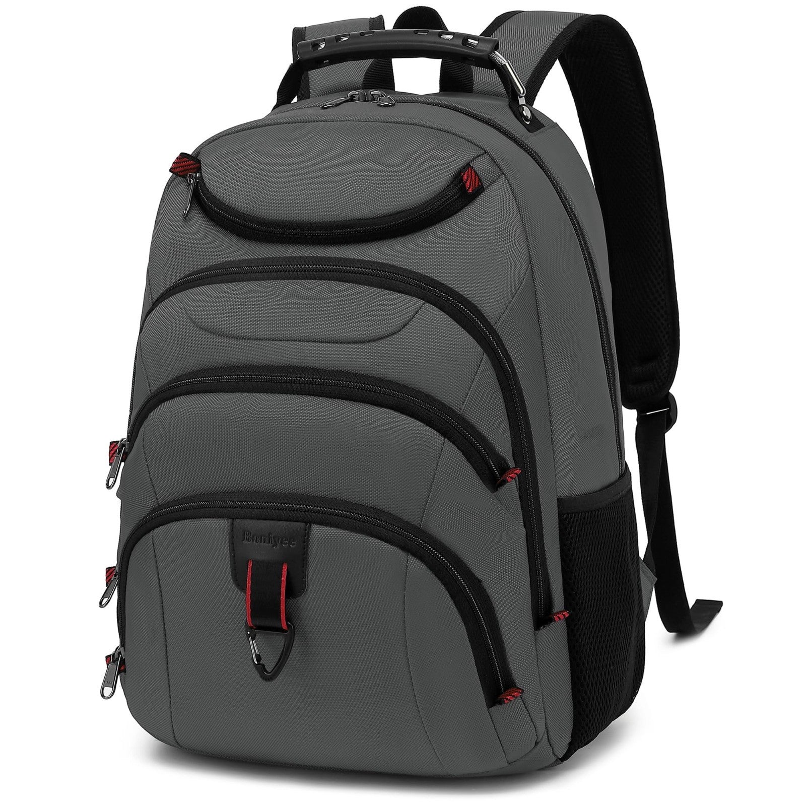 15.6" Waterproof Laptop Backpack with USB Port, Anti Theft Travel Bag for Work &1