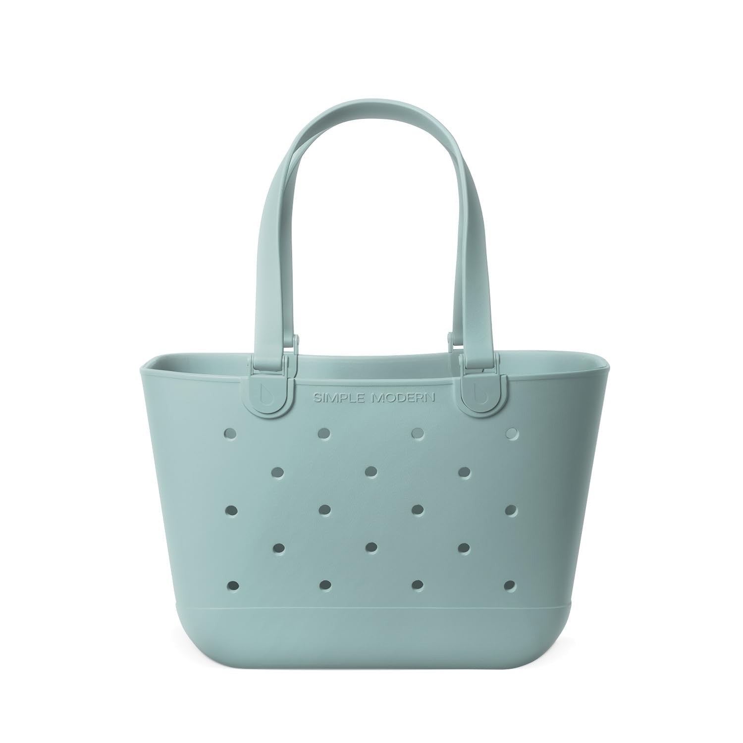 Large Waterproof Beach Tote Bag - Green Getaway Bag with Zipper Pocket, Pool & T1