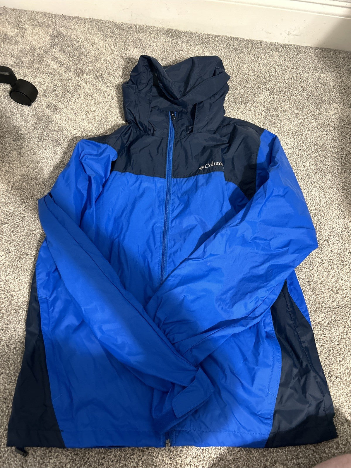 columbia rain jacket men medium Blue0