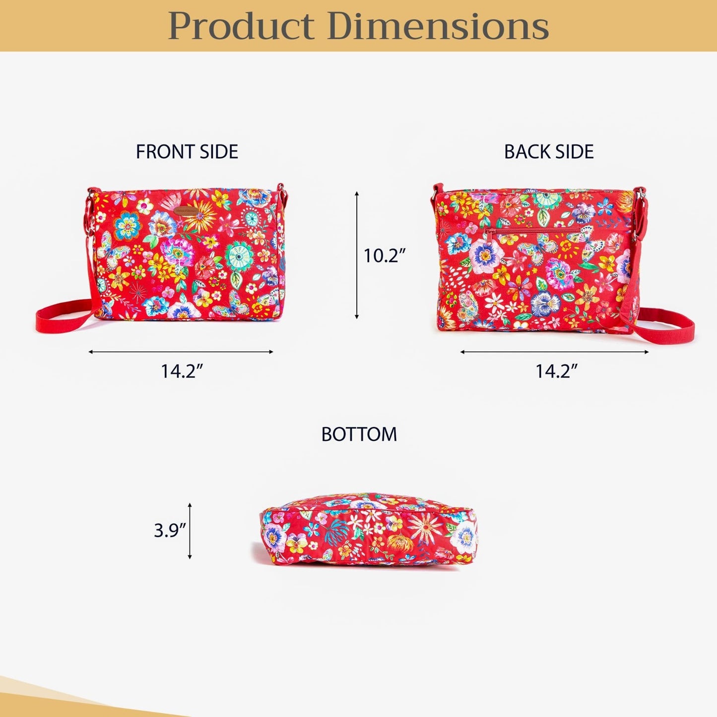 Stylish Cotton Shoulder Bag for Women   Versatile Handbag, Everyday Use5