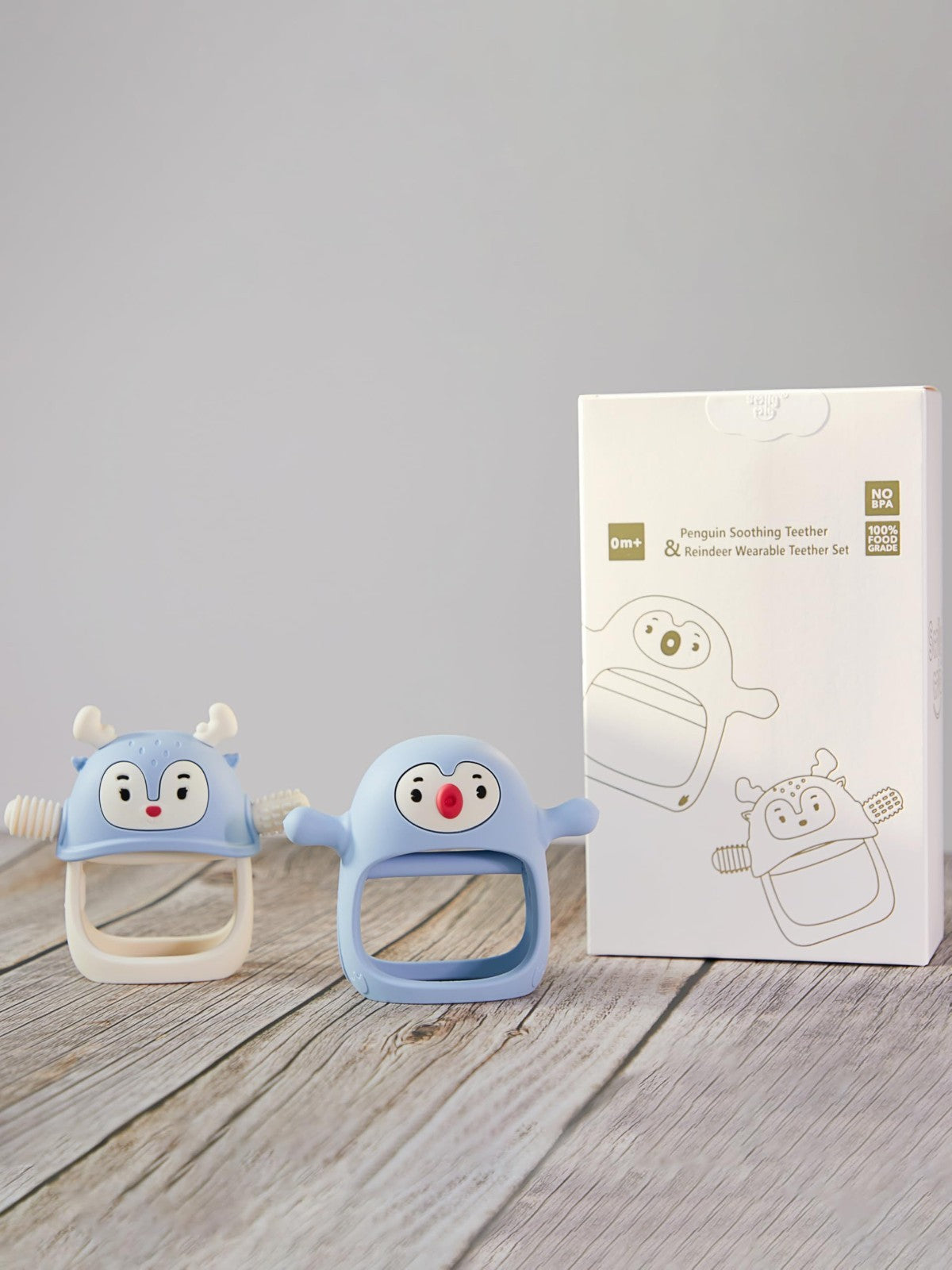 2 Pack Baby Teething Toys   Silicone Teething Mittens, BPA Free, 0 12 Months, Li4