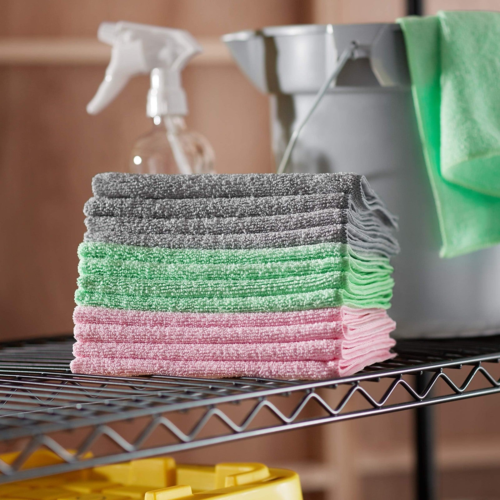 Ultra Soft Microfiber Cleaning Cloths, Lint Free, Streak Free, 24 Pack, 16"x124