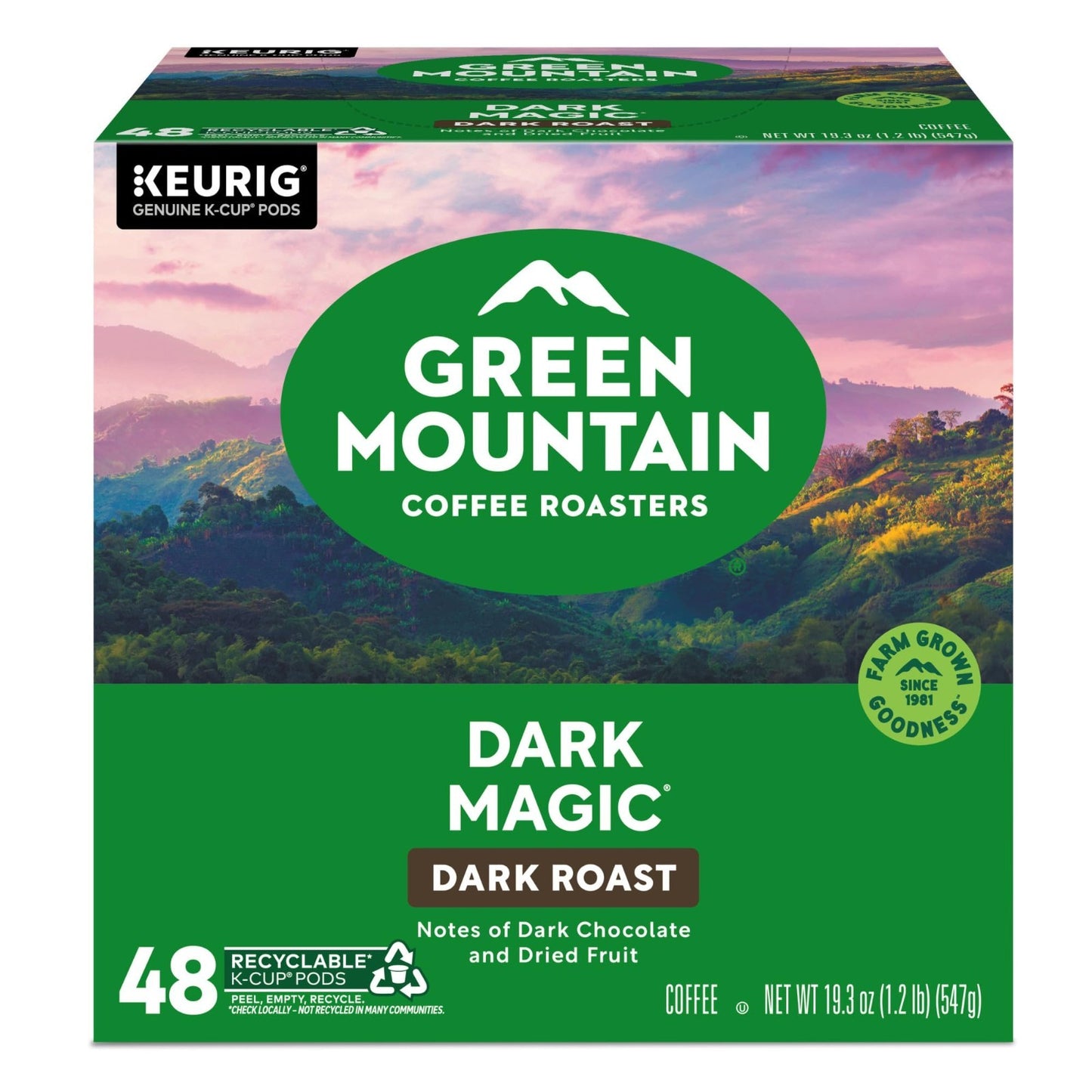Dark Magic Dark Roast Coffee Pods, Single Serve K Cup Pods, 48 Count (2 Packs)15