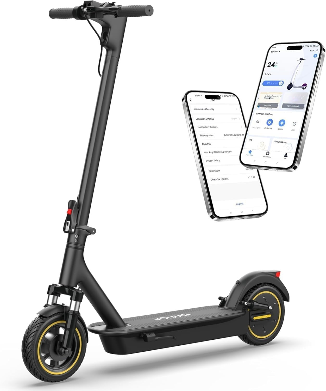 Powerful Electric Scooter 350W/500W Motor, 19MPH Speed, 21-28 Miles Range, Foldi1