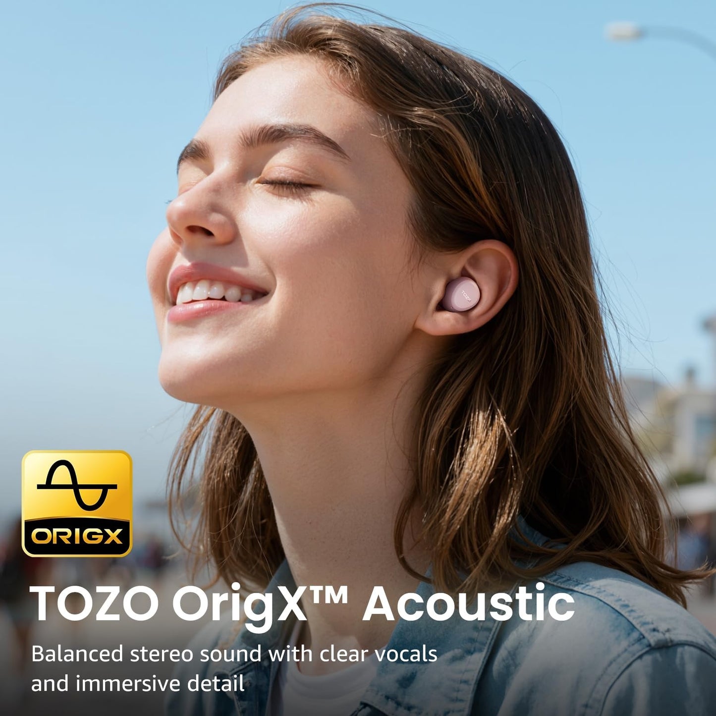 Wireless Earbuds Bluetooth 5.3, IPX5 Waterproof, AI Call Mics, Premium Sound, Ch2