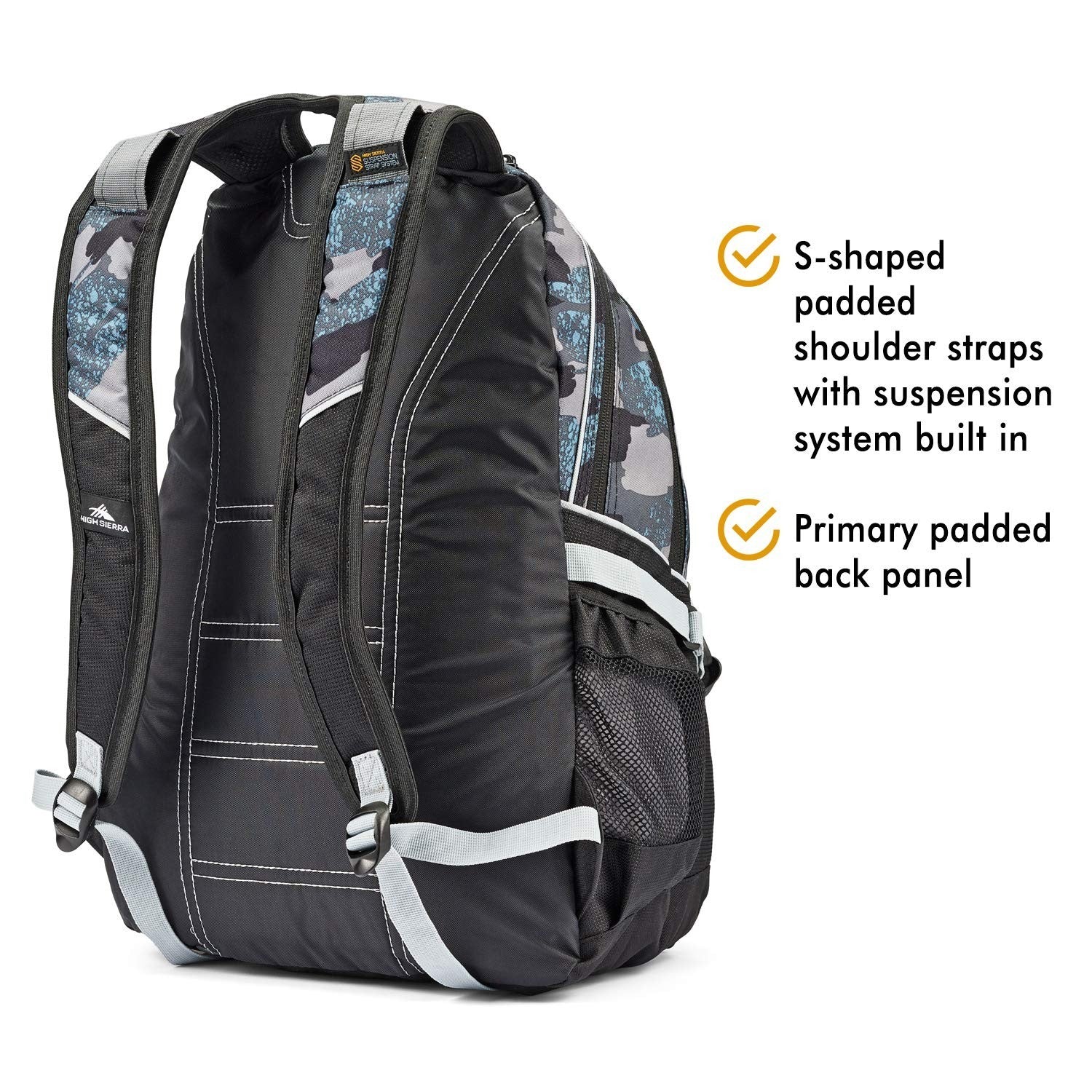 Versatile Travel & Work Backpack with Tablet Sleeve   Graffiti/Black/Ash Design3