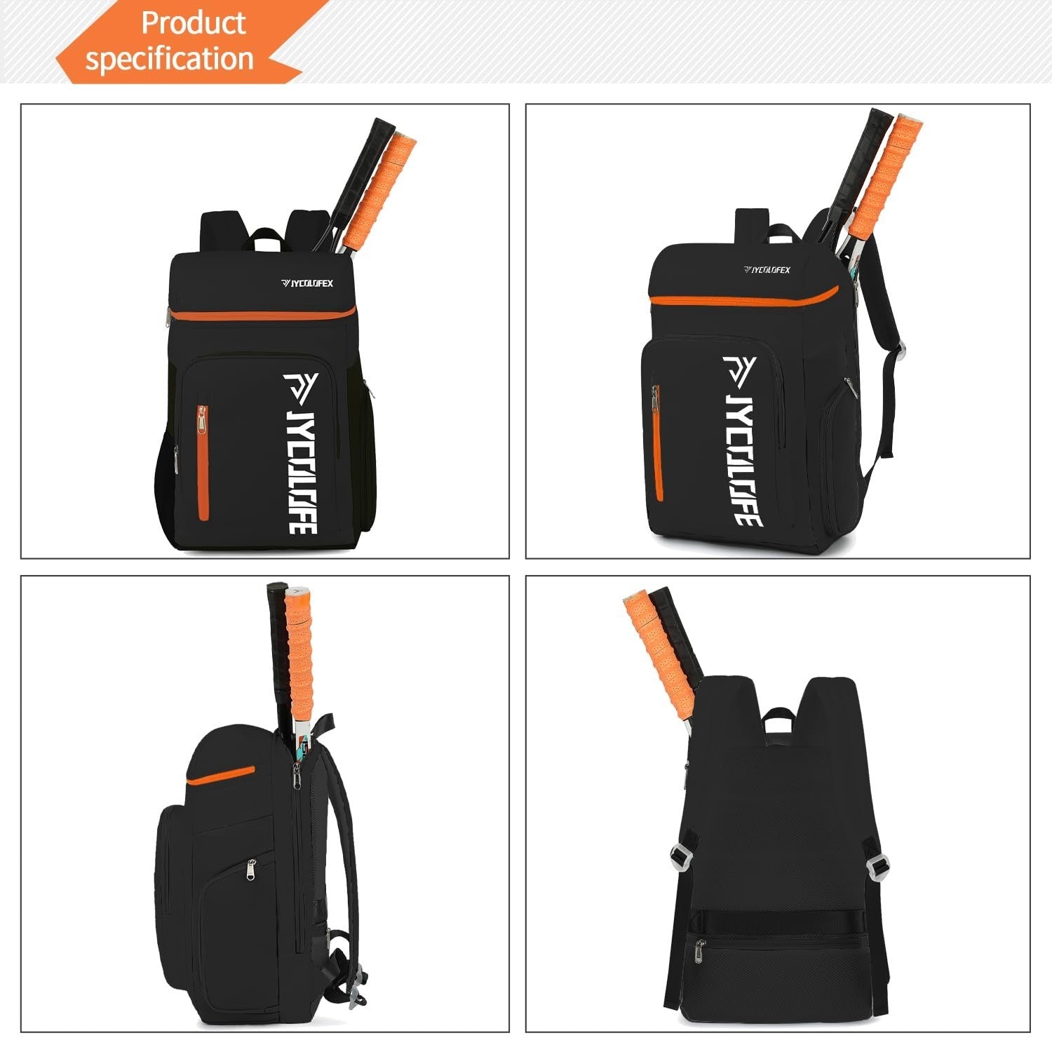 Waterproof Gym Duffel Backpack with Shoe Compartment, 4 Carry Methods, Sports &4