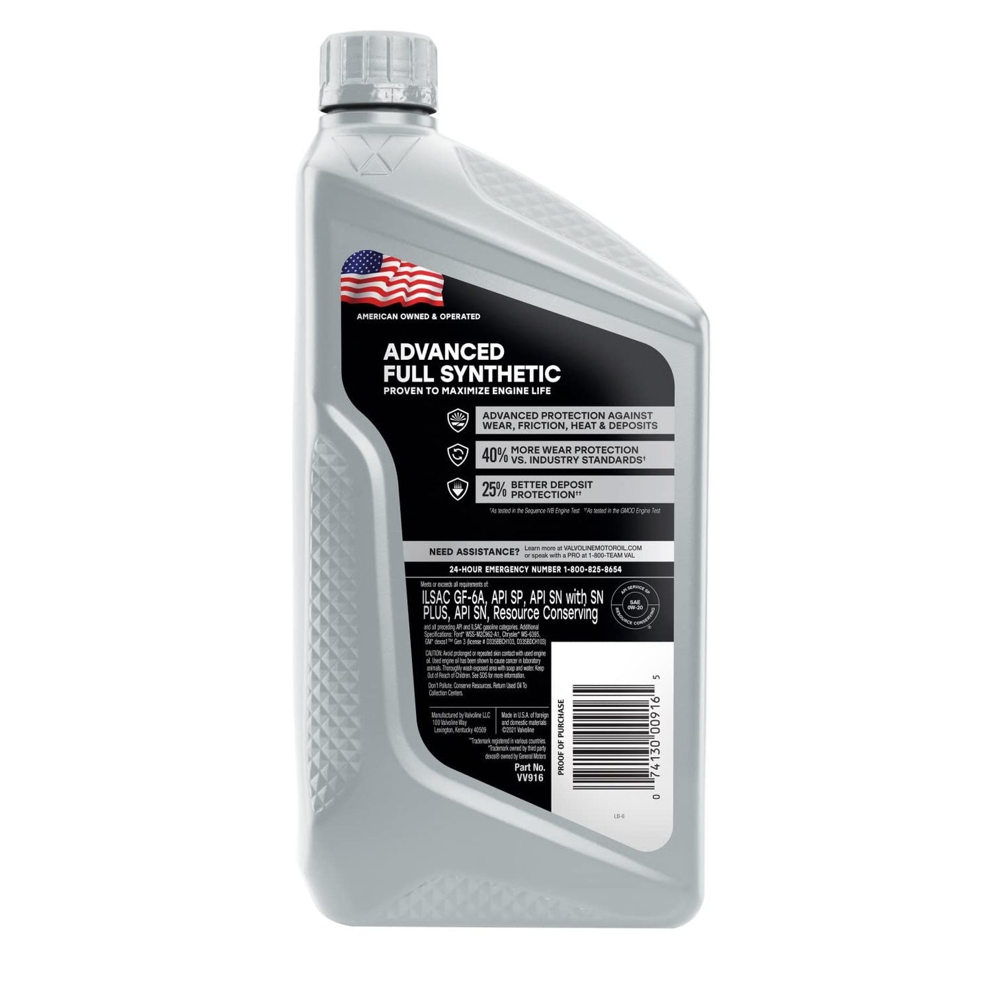 Full Synthetic 0W 20 Motor Oil   Advanced Performance, 1 QT (2 Pack)2