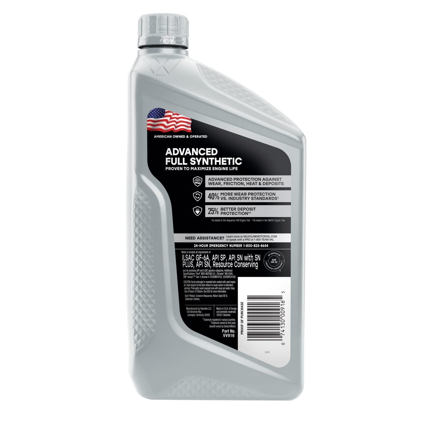 Full Synthetic 0W 20 Motor Oil   Advanced Performance, 1 QT (2 Pack)2
