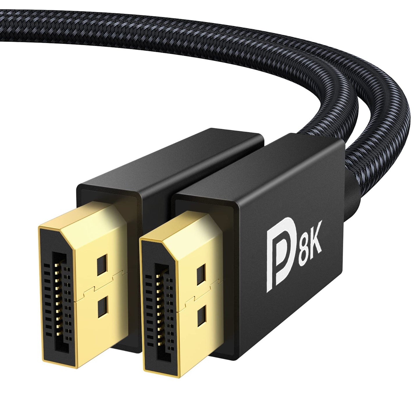8K DisplayPort Cable 1.4, 6.6ft, Supports HDR, 60Hz/240Hz, HBR3, Gaming Monitor,1