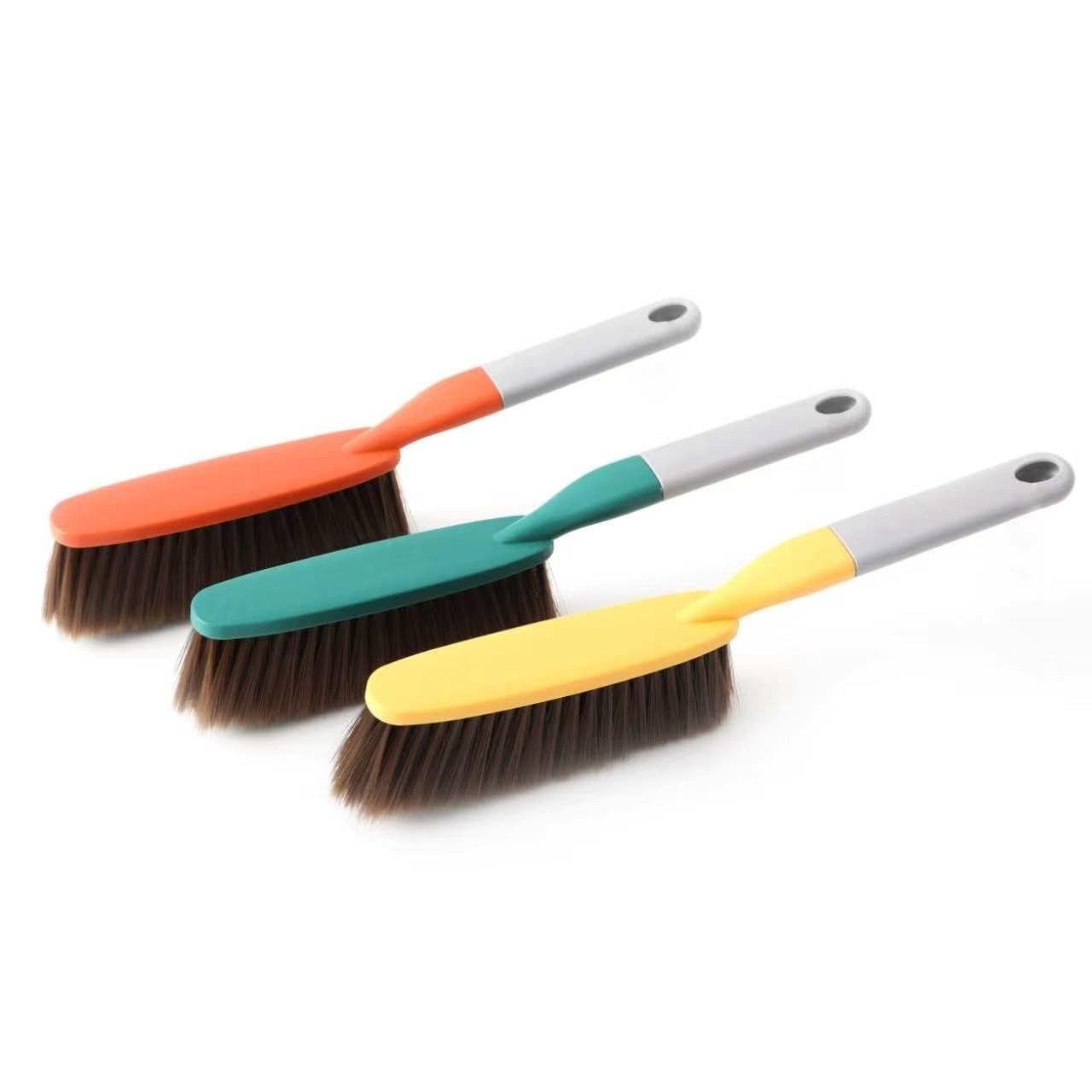 15" Soft Bristle Hand Broom Brush Set - 3 Pack for Hair, Dust & Debris Cleanup1