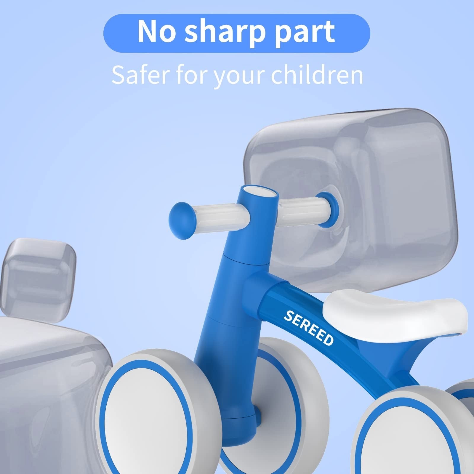 Toddler Balance Bike for 1 Year Old   4 Wheels, First Birthday Gift, 12 24 Month6