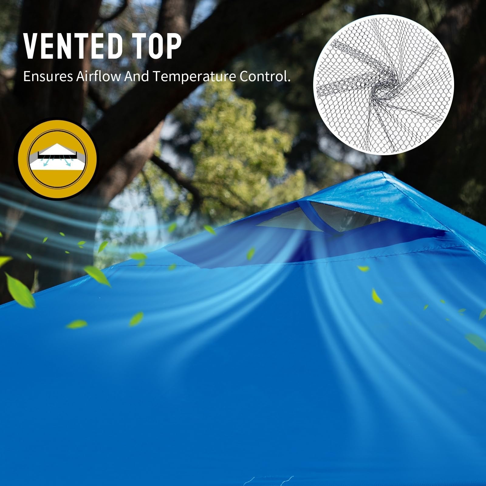 12x12 Pop Up Canopy Tent   Easy Setup Outdoor Sun Shade for Events, Parties, Cam5