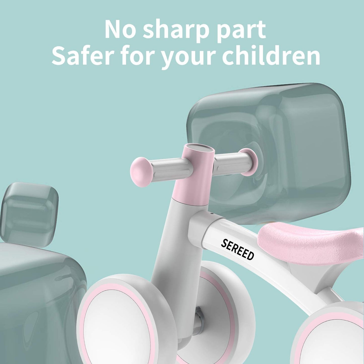 Toddler Balance Bike for 1 Year Old   4 Wheels, First Bike Gift for 12 24 Months5