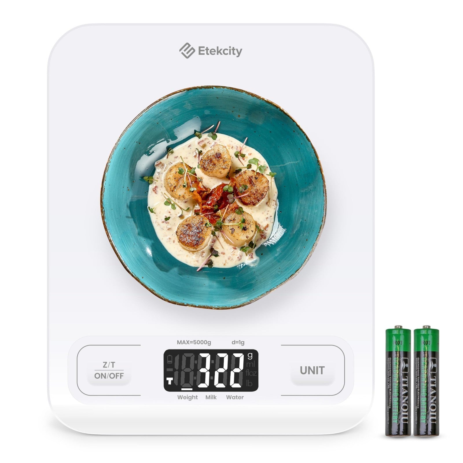 Digital Kitchen Scale for Grams & Ounces   Ideal for Baking, Keto, Meal Prep, Ta1