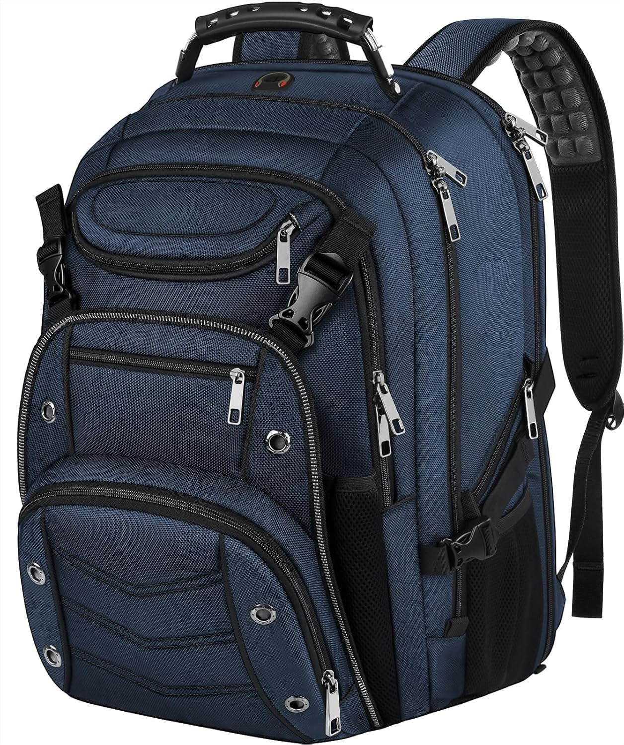 Extra Large 60L Laptop Backpack, TSA Friendly, RFID Anti Theft, Heavy Duty, Blue1