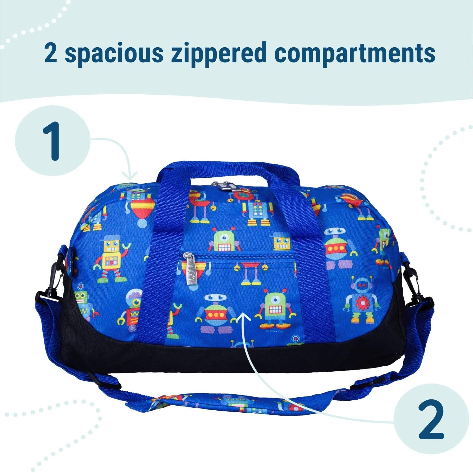 Kids Overnighter Duffel Bag - Lightweight Carry-On Travel Bag for School & Sleep4