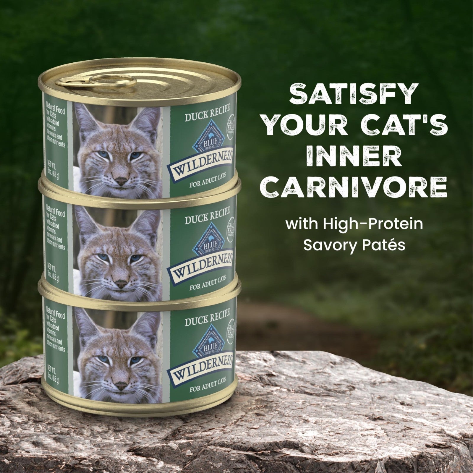 Grain Free Duck Paté Wet Cat Food, 3 oz Cups, 24 Pack   High Protein & Flavorful4