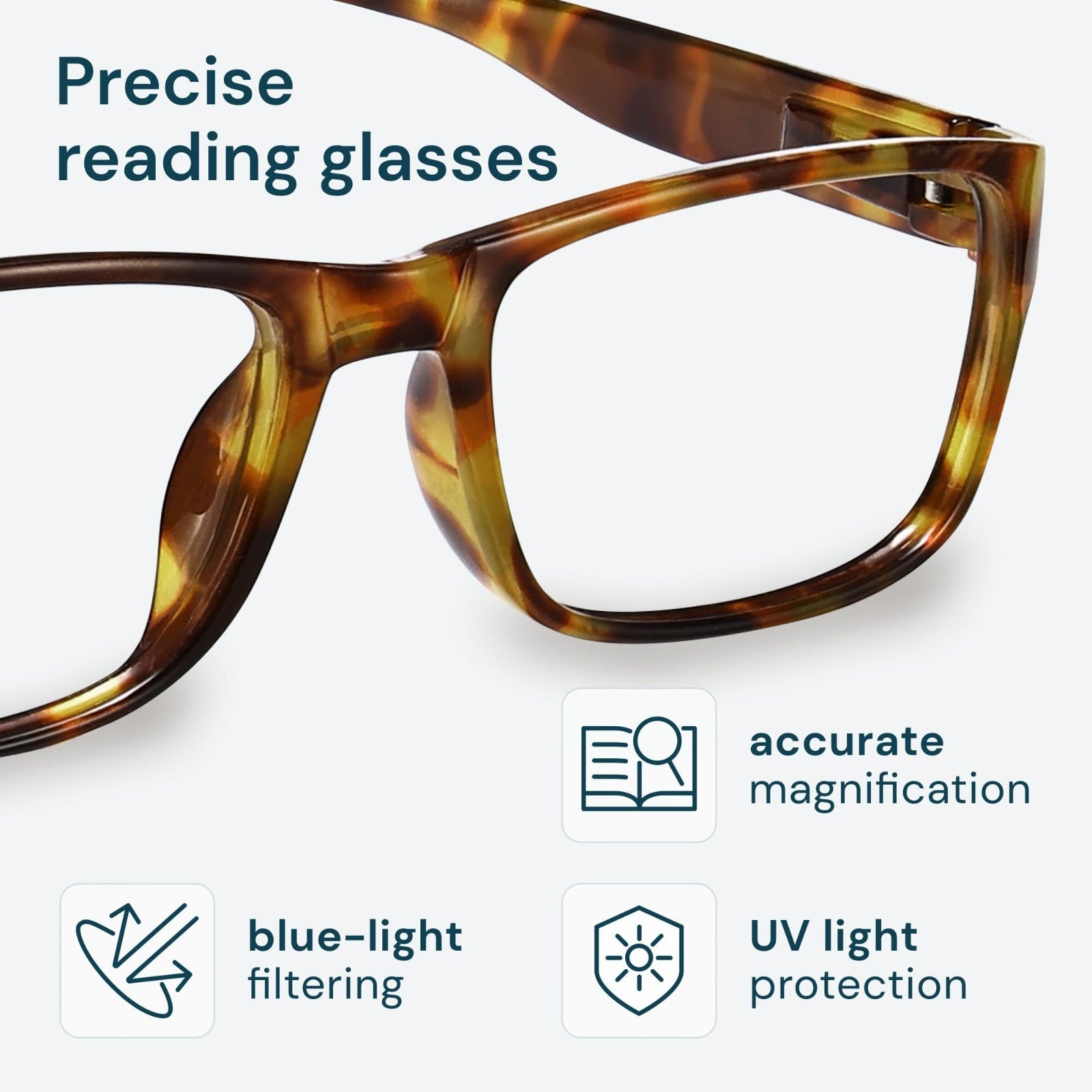2.5x Professional Reading Glasses - Blue Light Blocking - All Day Comfort - FSA/2