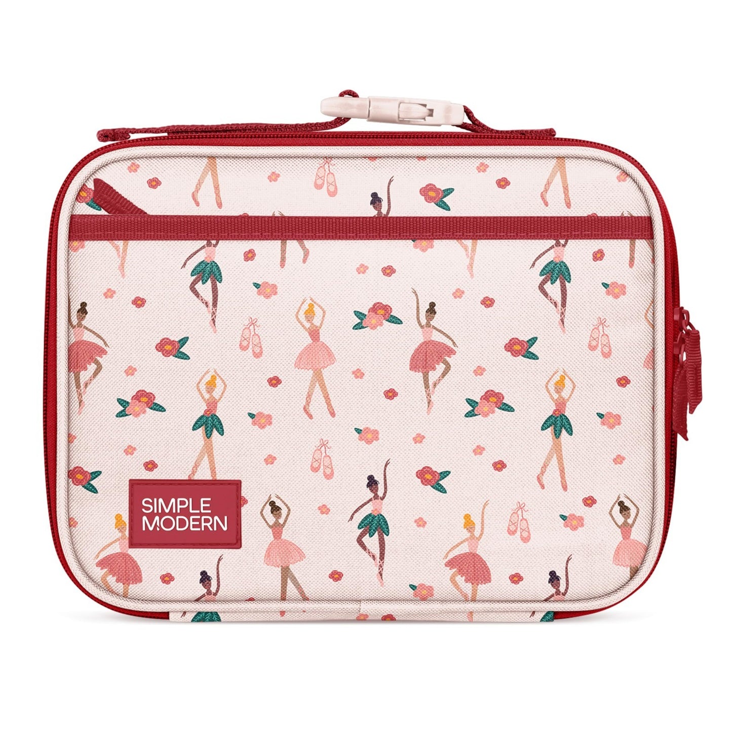 Insulated Kids Lunch Box & Bag Set - Ballerina Design, Fits Bento Containers, Pi1