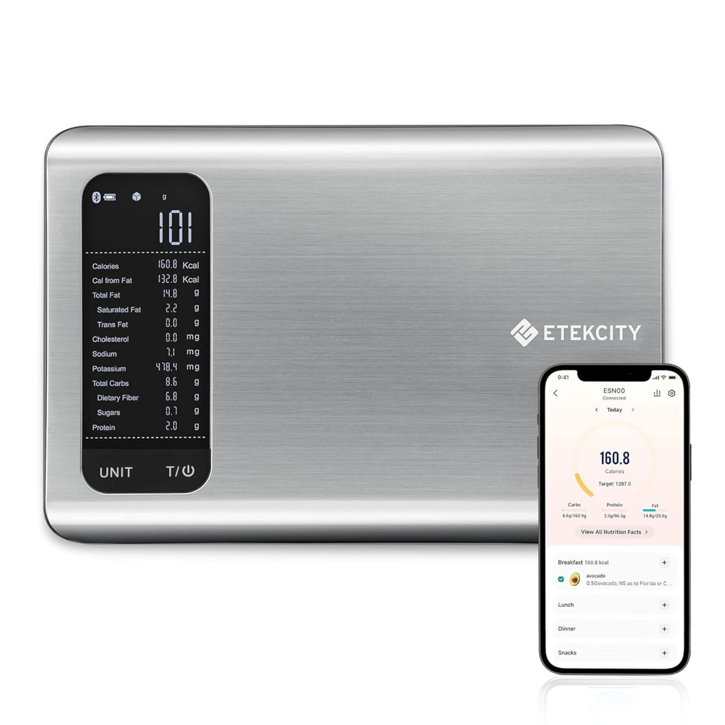 Digital Food Kitchen Scale with Nutritional Calculator & Smart App   11lb Capaci1