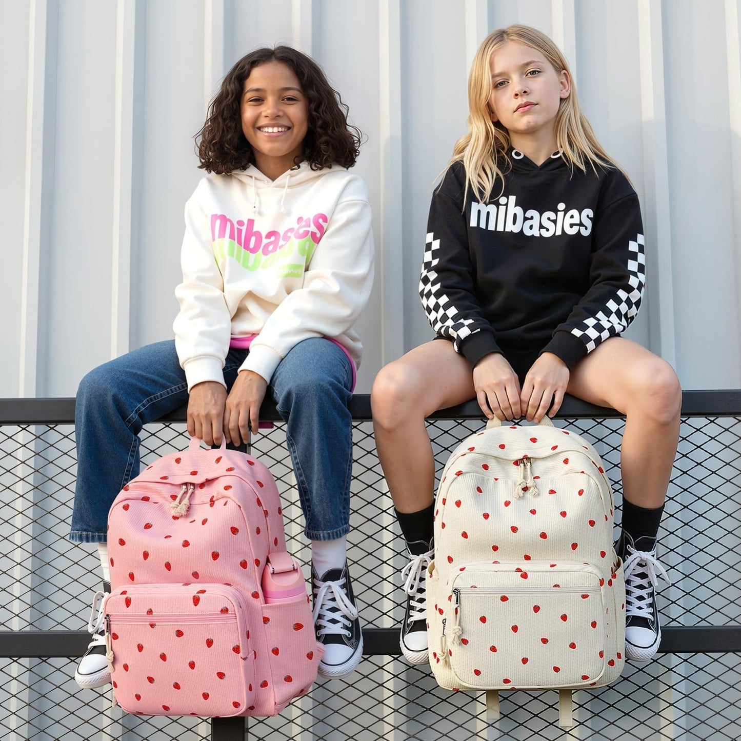 Stylish Preppy Corduroy Kids Backpack, School Bookbag for Girls, Cute & Durable6