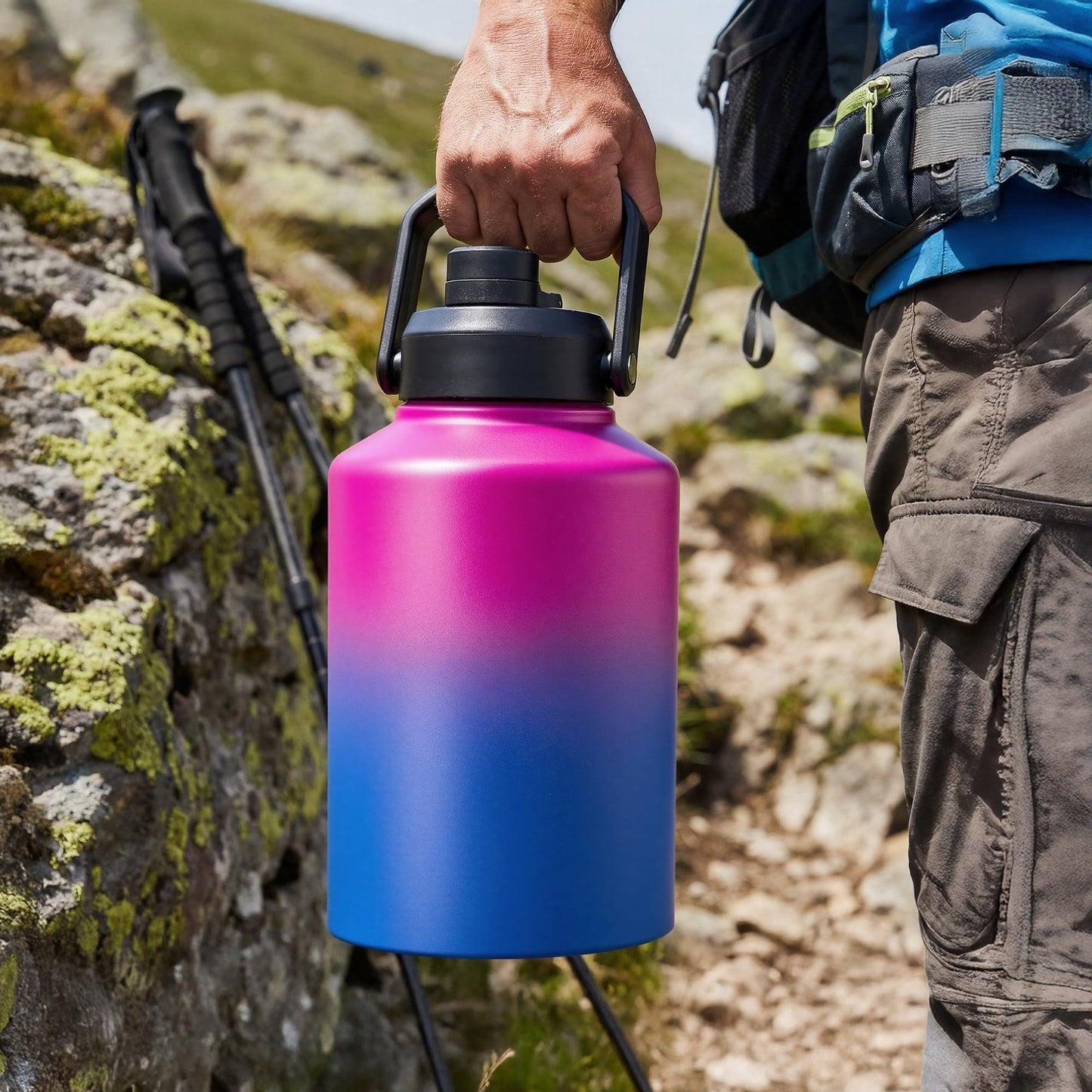 Here’s an optimized eBay title for the product:"128oz Insulated Water Jug - St5