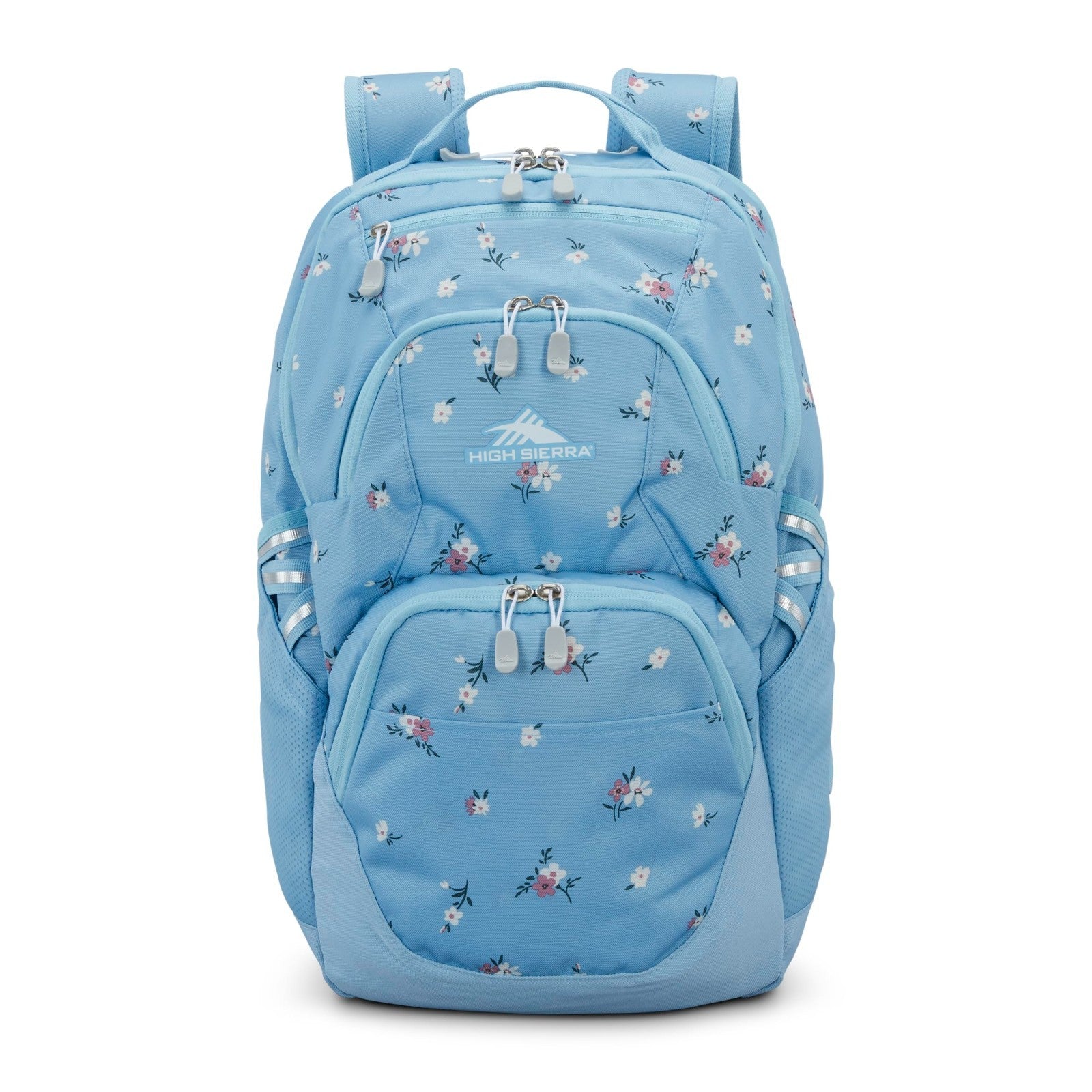 Travel Laptop Backpack with Drop Protection, Tablet Sleeve, Floral/Blue Design1
