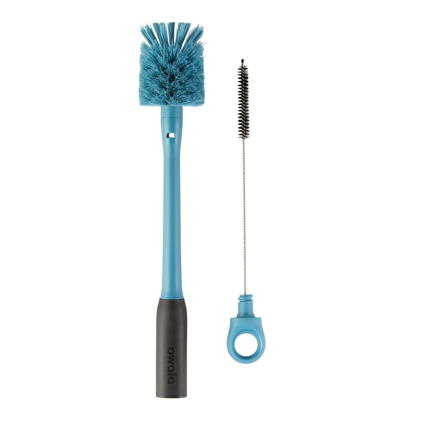 2 in 1 Water Bottle Brush Cleaner & Straw Cleaner, Removable Head, Smokey Blue1