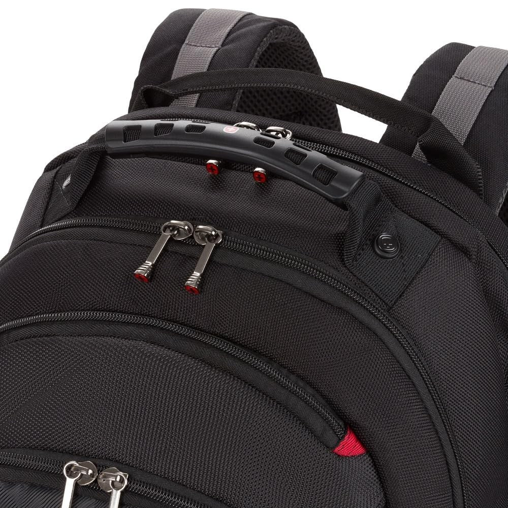 16" Laptop Backpack for Men & Women, Stylish Black/Gray Bag, Durable & Spacious9