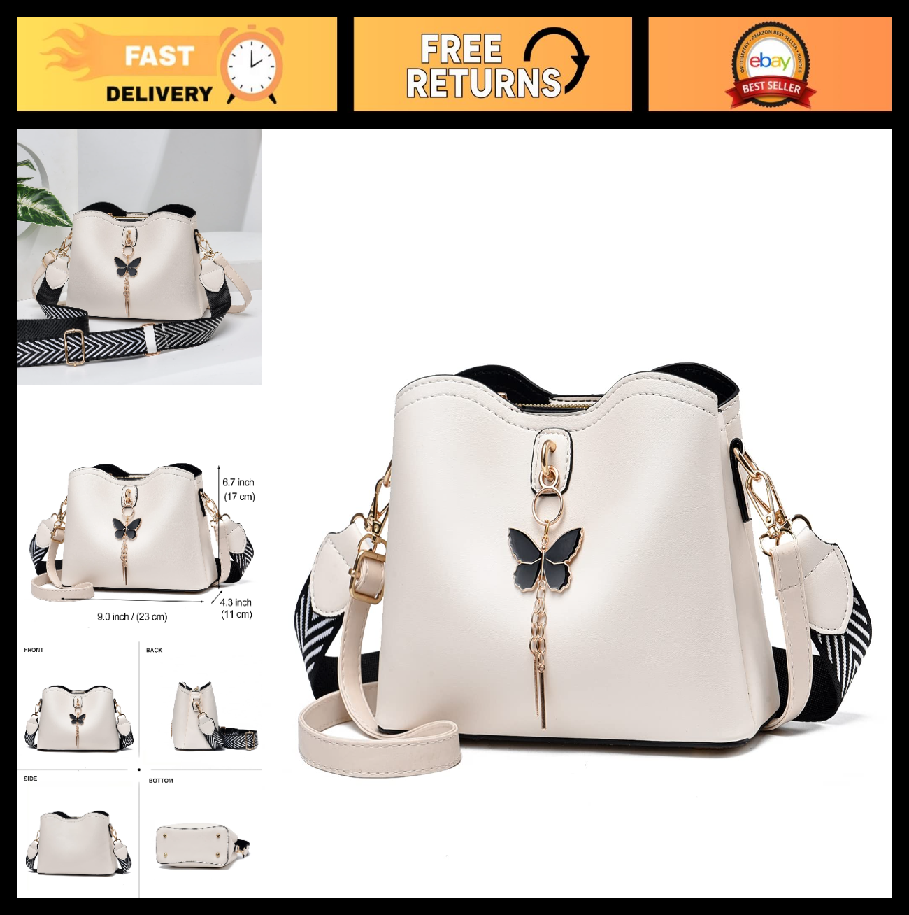 Stylish Small Crossbody Bag for Women & Teens - Lightweight Fashion Handbag0