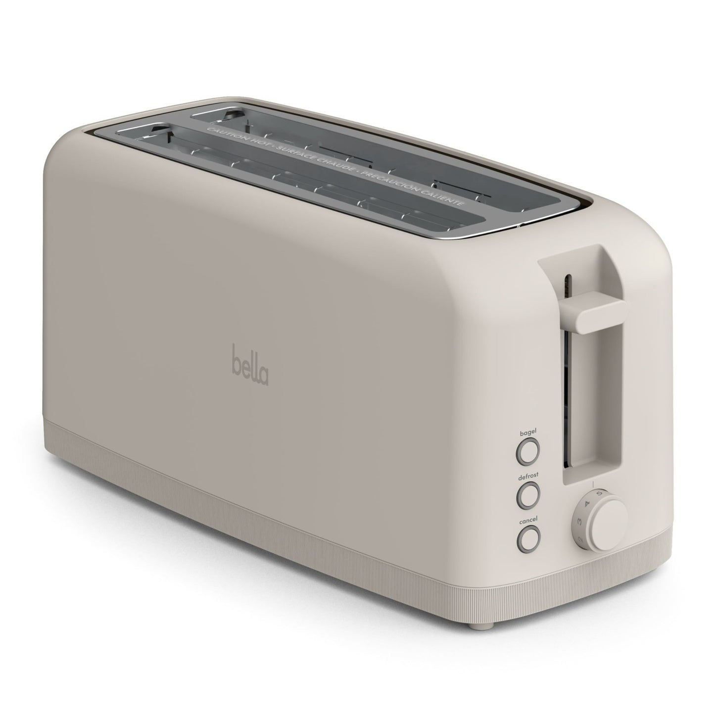 Slim 4 Slice Toaster Extra Long & Wide Slots, Fits Anywhere, Oatmilk Color1