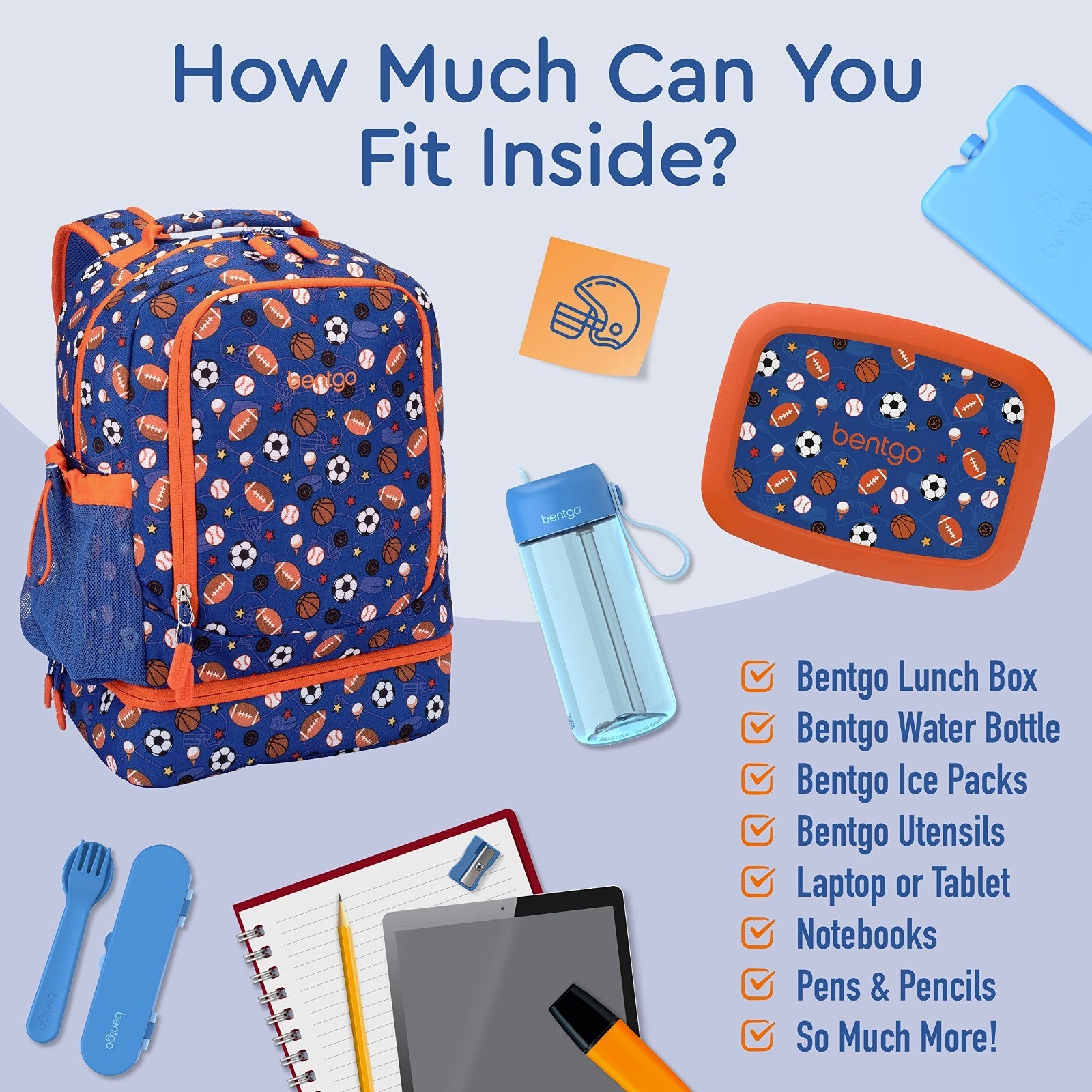 Kids 2 in 1 Backpack & Insulated Lunch Bag Set with Padded Straps for School3