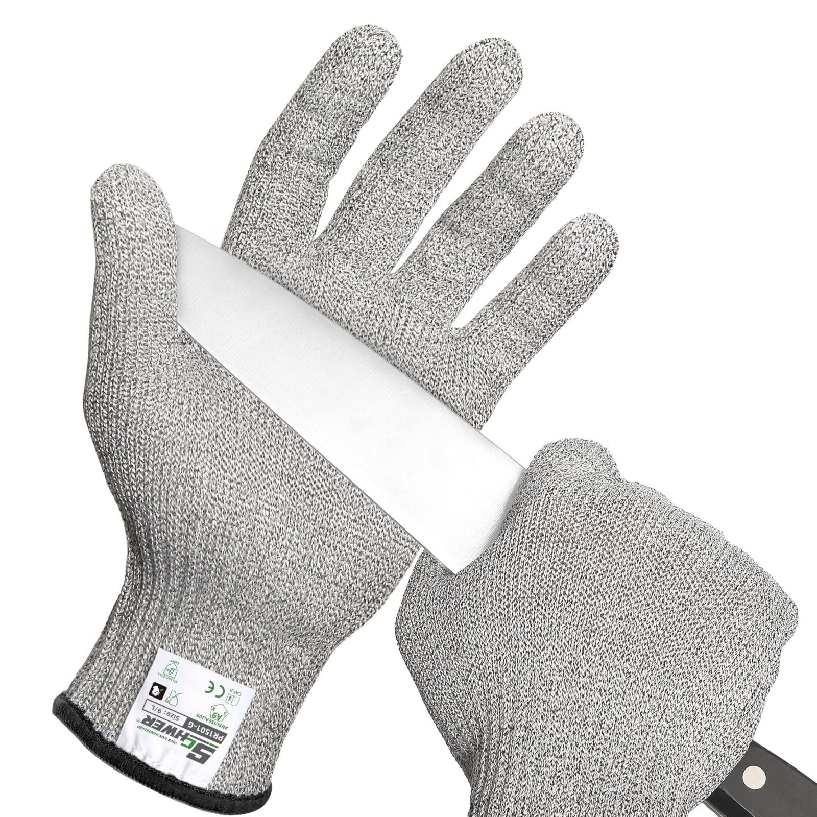 Cut Resistant Kitchen Gloves   Food Grade, Non PFAS, for Meat & Fish Prep, Mando0