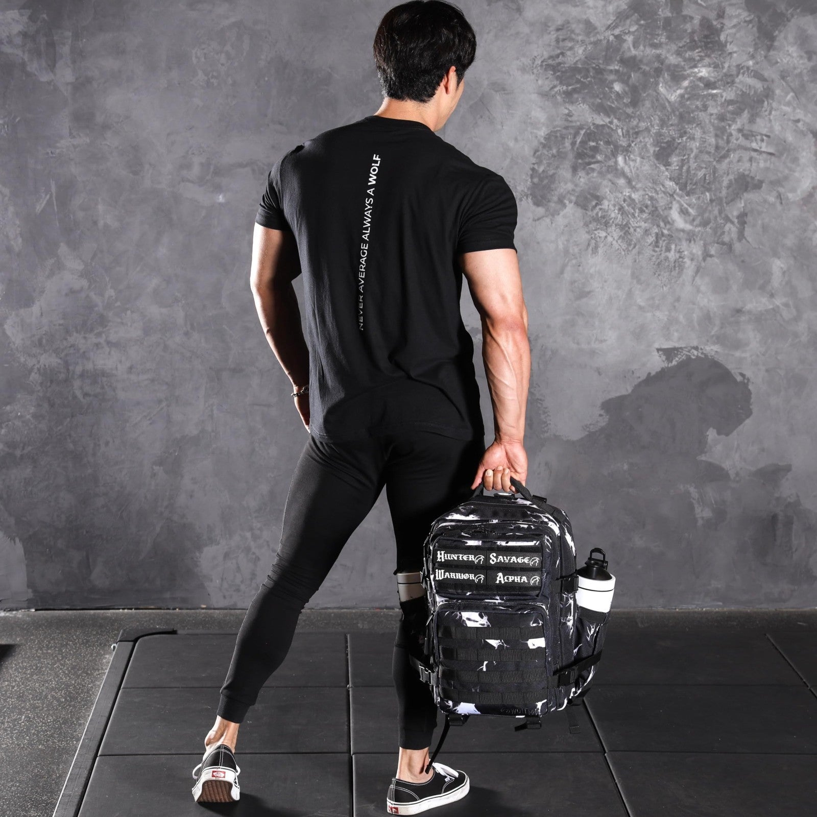 Durable 35L Waterproof Gym Backpack   1000D Oxford, MOLLE Webbing, Laptop Pocket6