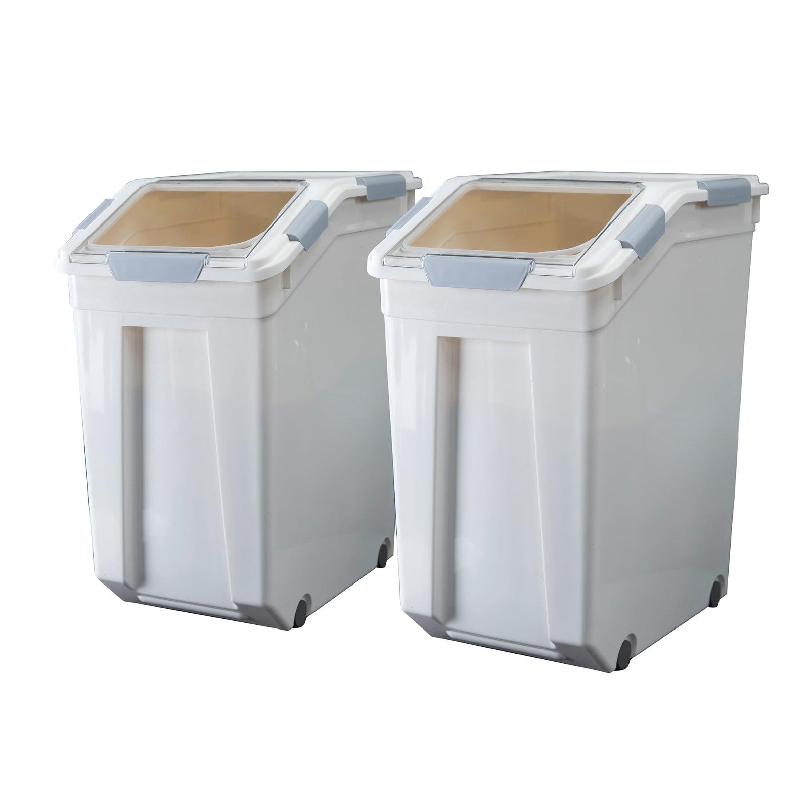 33L Rice Storage Container with Measuring Cup, BPA Free, 2 Pack for Grains & Pet1