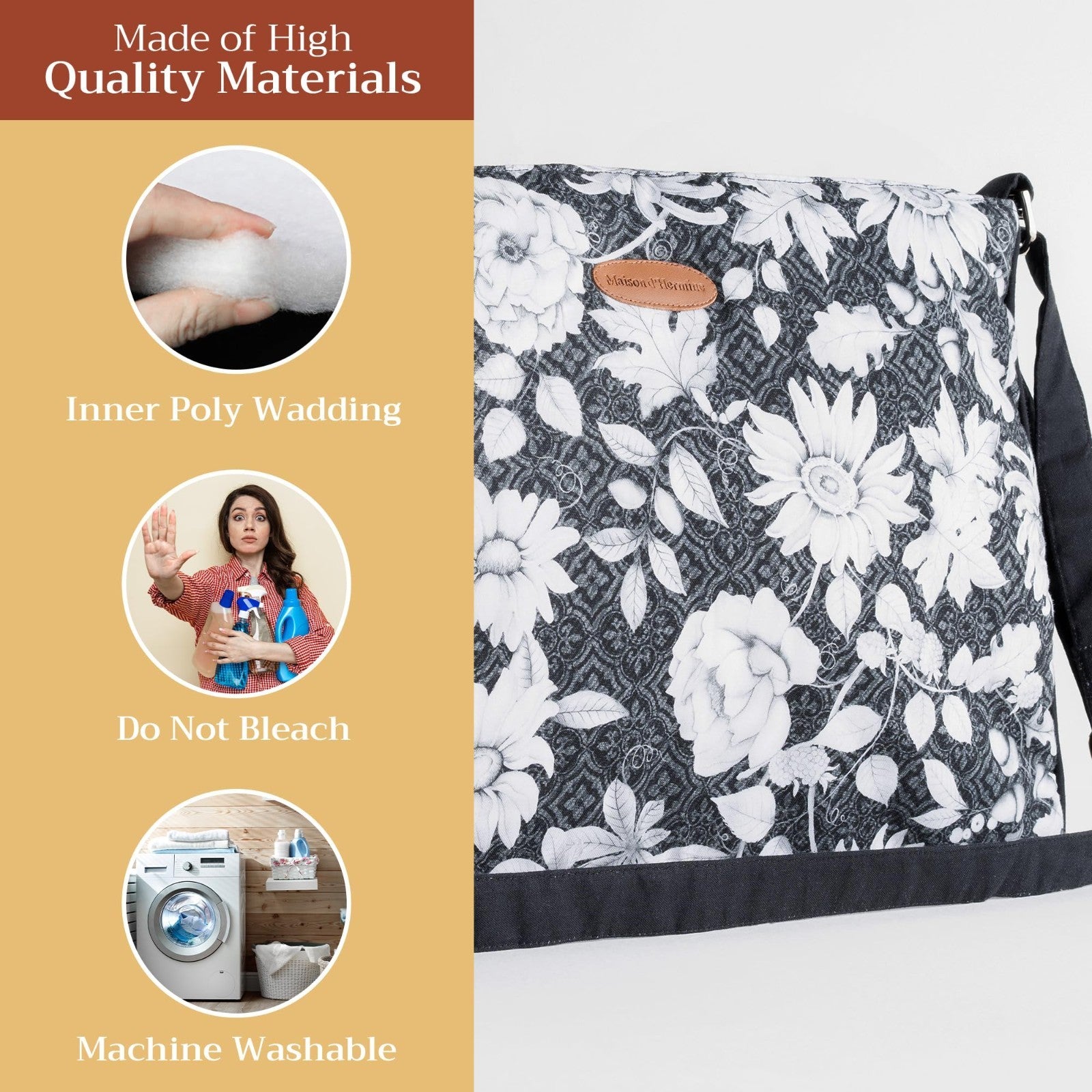 Stylish Cotton Shoulder Bag for Women   Versatile Handbag, Everyday Use, Fashion2