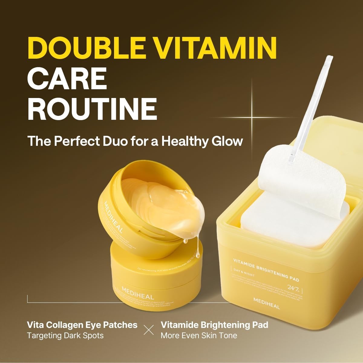 Vitamin & Collagen Under Eye Patches - 60 Count, Dark Spot & Fine Line Care, Kor6